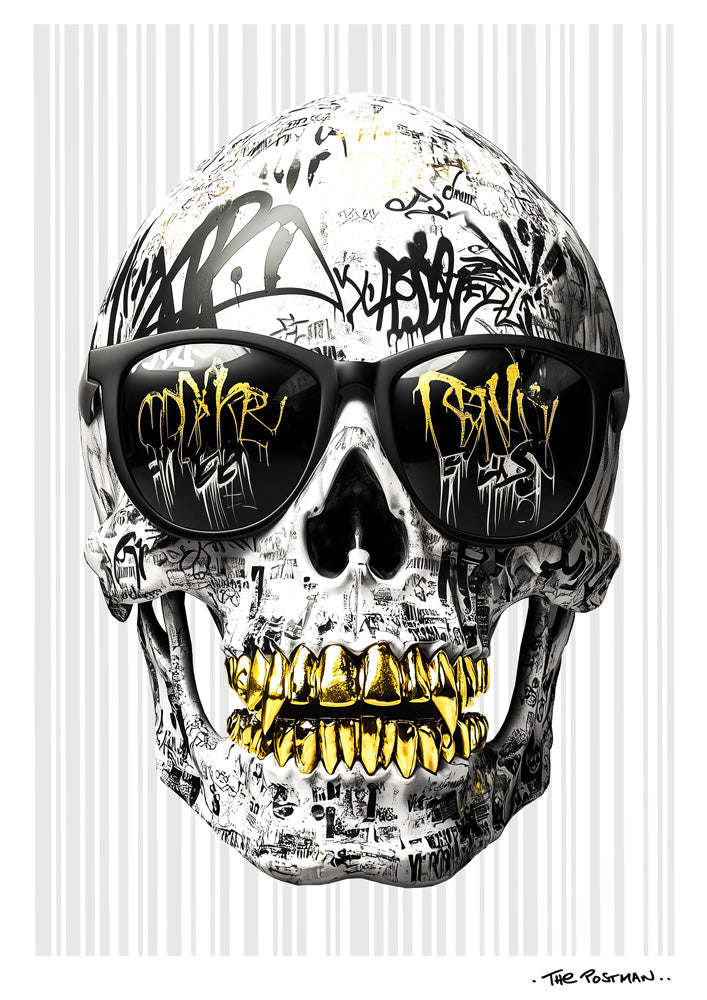 The Postman Art X-Gangster Skull