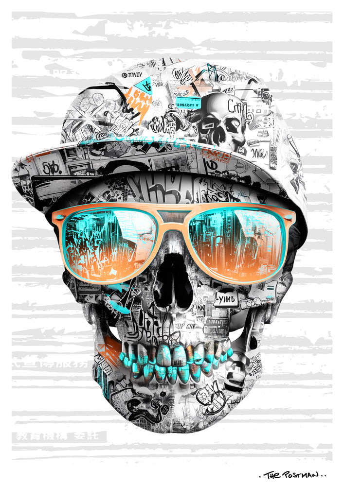 The Postman Art X-Rapper Skull