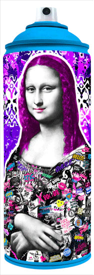 Mona Lisa Spraycan Art The Postman