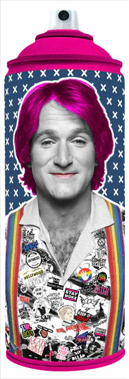 Robin Williams Spraycan Art The Postman