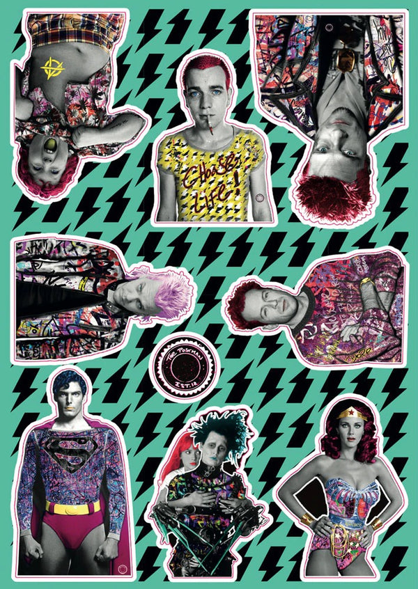 Movie Sticker Pack - 4 Sheets by The Postman Art | Modern artwork for ...